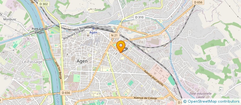 localisation de l'entreprise MADAME CLAUDIE DEMOT  AGEN