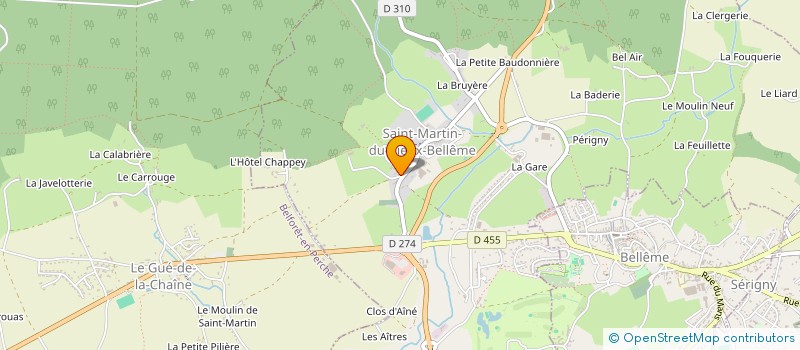 localisation de l'entreprise MADAME CLAUDIE DIT VIRGINIE BUISSON à ST MARTIN DU VIEUX BELLEME