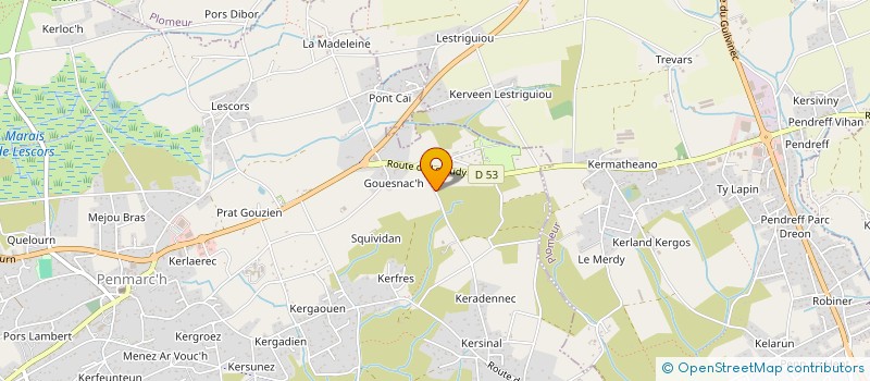 localisation de l'entreprise MADAME CLAUDIE DUPONT  PENMARCH