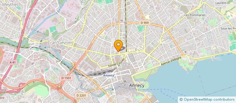 localisation de l'entreprise MADAME CLAUDIE DURET à ANNECY