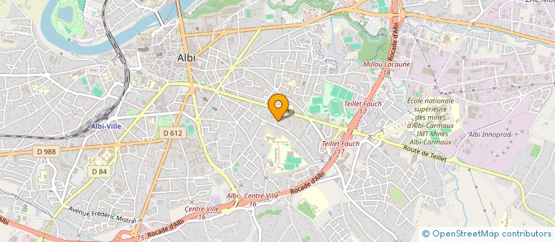 localisation de l'entreprise MADAME CLAUDIE DURETELLE DE ST SAUVEUR à ALBI