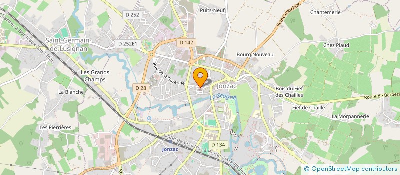 localisation de l'entreprise MADAME CLAUDIE FAURE  JONZAC