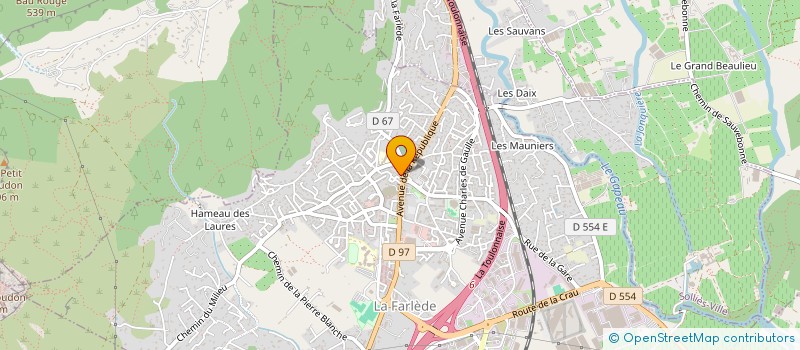 localisation de l'entreprise MADAME CLAUDIE GALATEAU  LA FARLEDE