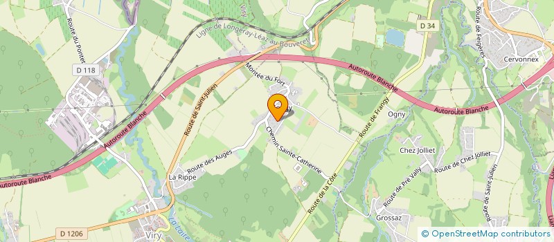 localisation de l'entreprise MADAME CLAUDIE GAUBERT  VIRY