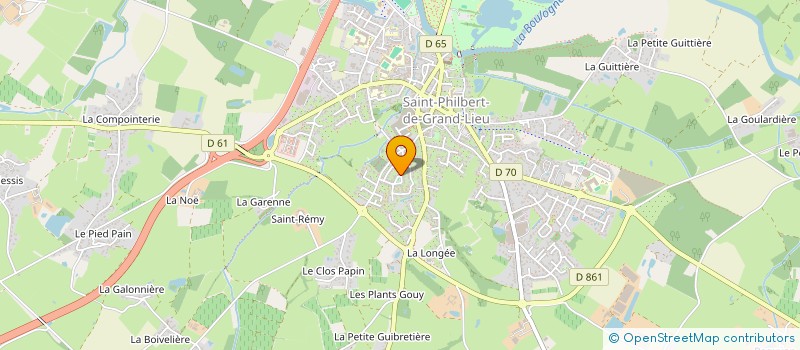 localisation de l'entreprise MADAME CLAUDIE GILET à SAINT-PHILBERT-DE-GRAND-LIEU