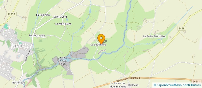 localisation de l'entreprise MADAME CLAUDIE GOARIN  EXIREUIL