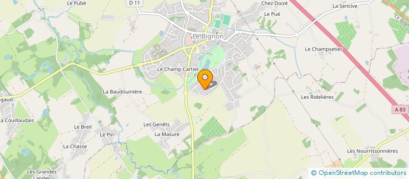 localisation de l'entreprise MADAME CLAUDIE HARDOUIN  LE BIGNON