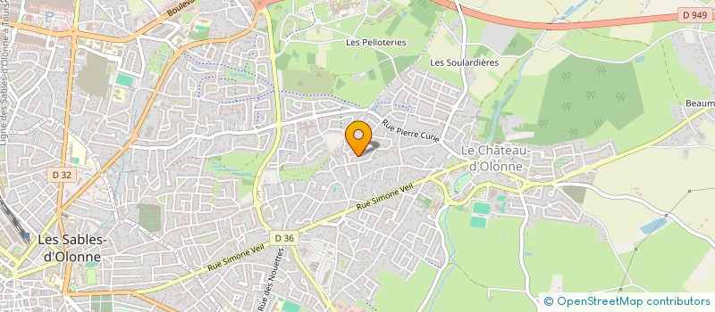 localisation de l'entreprise MADAME CLAUDIE HERVE à LES SABLES D'OLONNE