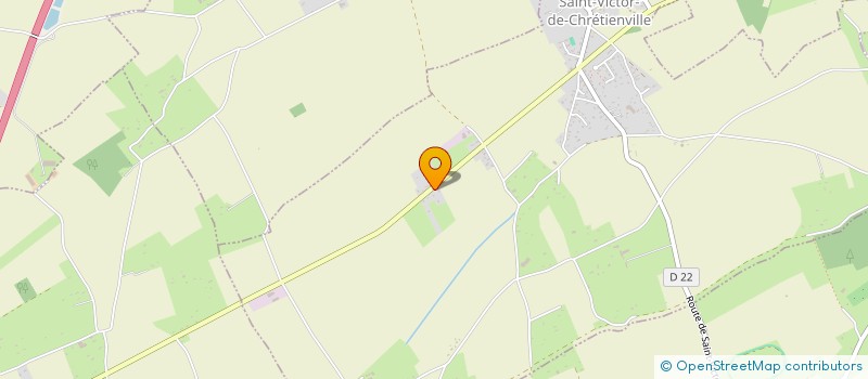 localisation de l'entreprise MADAME CLAUDIE LAFORGE  SAINT-VICTOR-DE-CHRETIENVILLE