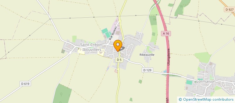 localisation de l'entreprise MADAME CLAUDIE LAURENCE GINETTI  SAINT-CREPIN-IBOUVILLERS