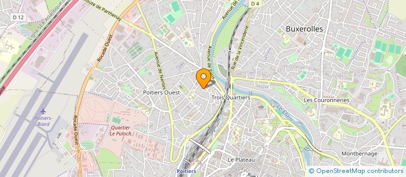 localisation de l'entreprise MADAME CLAUDIE LAURENT à POITIERS