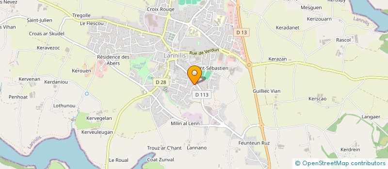 localisation de l'entreprise MADAME CLAUDIE LE GOFF à LANNILIS