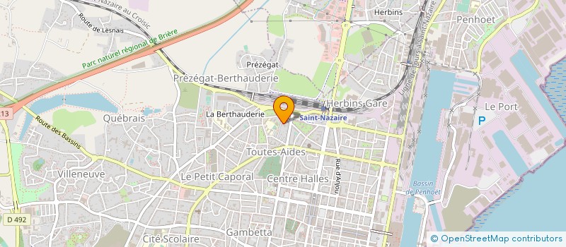 localisation de l'entreprise MADAME CLAUDIE LE NAIN à SAINT-NAZAIRE