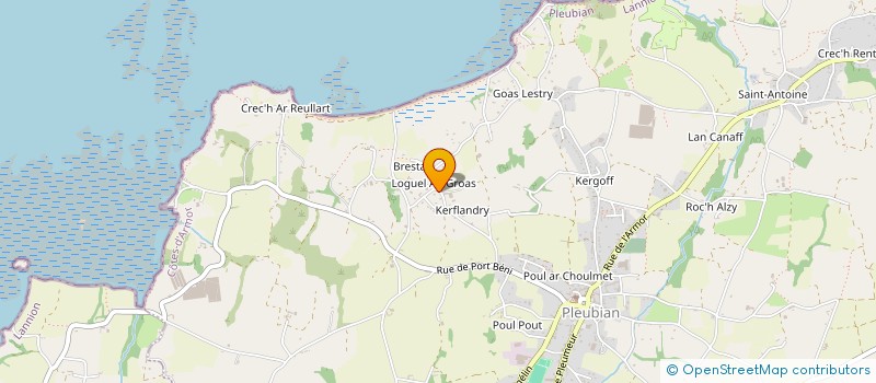 localisation de l'entreprise MADAME CLAUDIE LE ROUX  PLEUBIAN