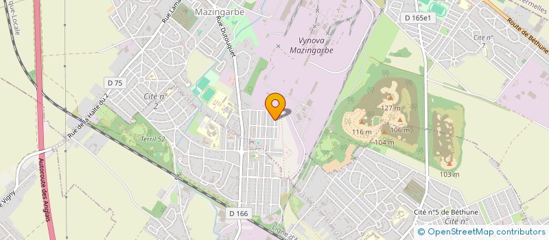 localisation de l'entreprise MADAME CLAUDIE LEZALA  MAZINGARBE