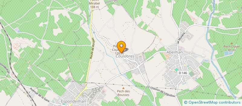 localisation de l'entreprise MADAME CLAUDIE LIMOUSIS  COULOBRES