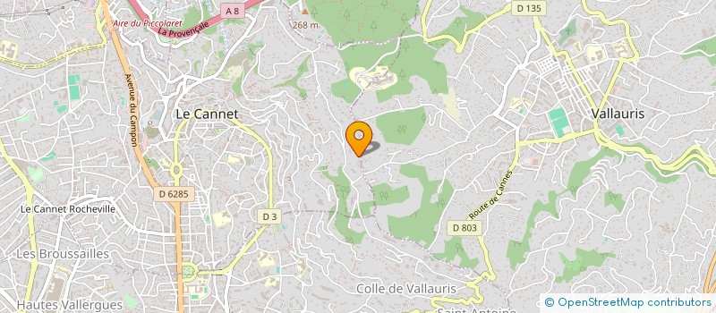 localisation de l'entreprise MADAME CLAUDIE LORTHIOIS à LE CANNET