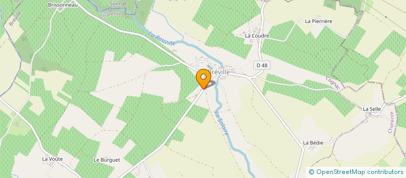 localisation de l'entreprise MADAME CLAUDIE LOUIS à BREVILLE