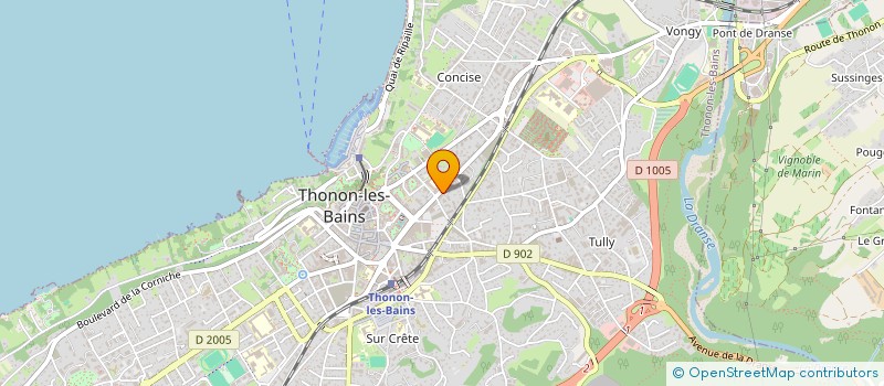 localisation de l'entreprise MADAME CLAUDIE LUKEBAKUENO à THONON-LES-BAINS