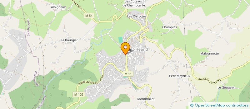 localisation de l'entreprise MADAME CLAUDIE MARNAT  SURY-LE-COMTAL