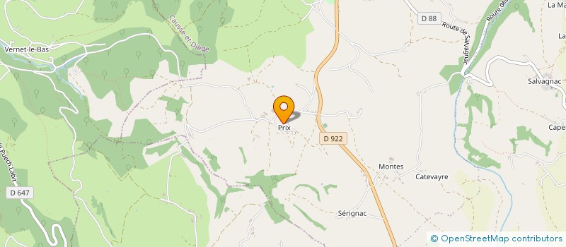 localisation de l'entreprise MADAME CLAUDIE MICHEL  CAUSSE-ET-DIEGE