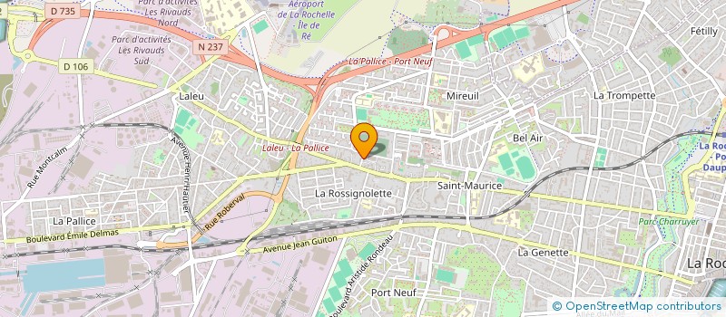 localisation de l'entreprise MADAME CLAUDIE MOREAU à LA ROCHELLE