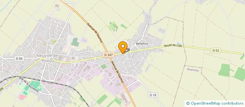 localisation de l'entreprise MADAME CLAUDIE MORILLON  NEUVILLE-DE-POITOU