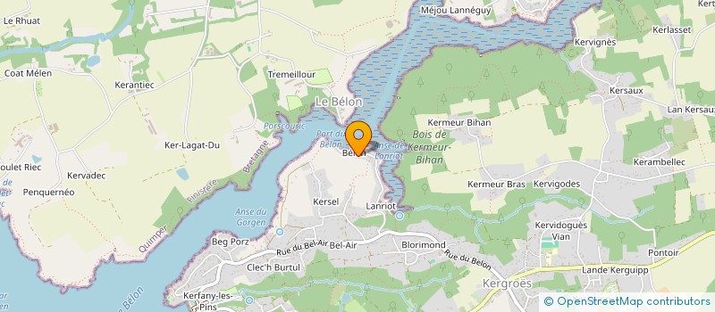 localisation de l'entreprise MADAME CLAUDIE OLLIVIER  MOELAN SUR MER