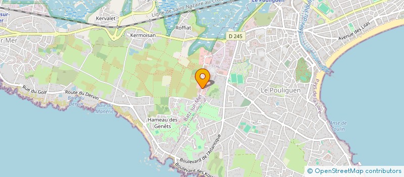 localisation de l'entreprise MADAME CLAUDIE ONILLON  BATZ-SUR-MER