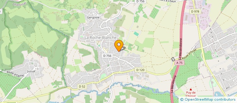 localisation de l'entreprise MADAME CLAUDIE PARCINEAU  LA ROCHE-BLANCHE