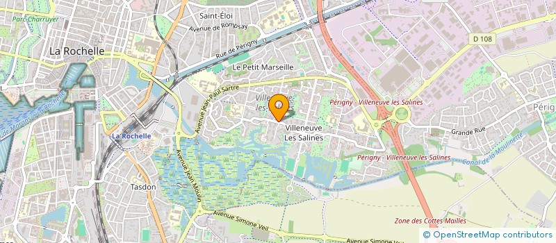 localisation de l'entreprise MADAME CLAUDIE PENIN  LA ROCHELLE