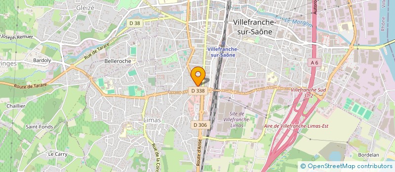 localisation de l'entreprise MADAME CLAUDIE PERRAUD à VILLEFRANCHE-SUR-SAONE