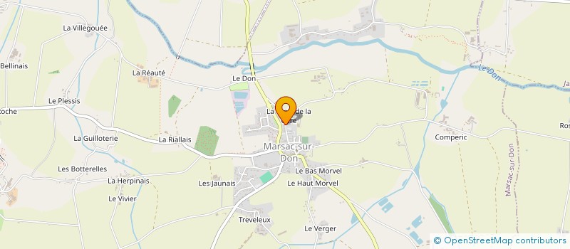localisation de l'entreprise MADAME CLAUDIE PERRIGAUD à MARSAC-SUR-DON