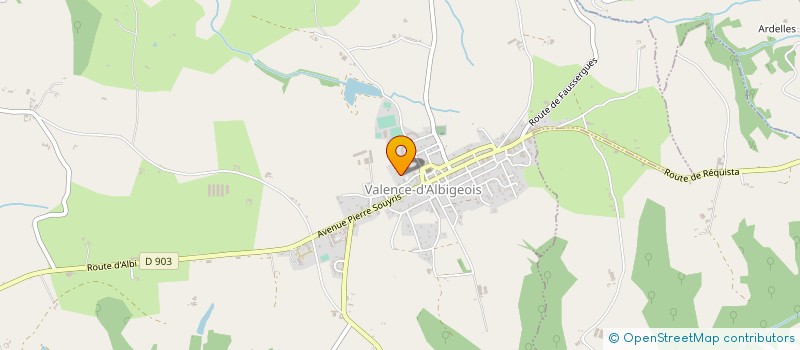 localisation de l'entreprise MADAME CLAUDIE PHILIPPE  VALENCE-D'ALBIGEOIS