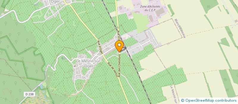 localisation de l'entreprise MADAME CLAUDIE POREAUX  LE MESNIL SUR OGER