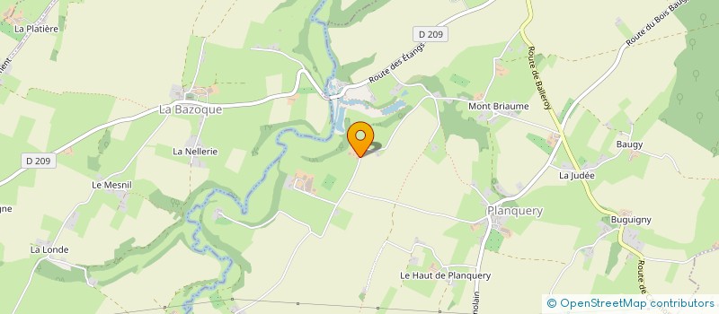 localisation de l'entreprise MADAME CLAUDIE PORET  PLANQUERY