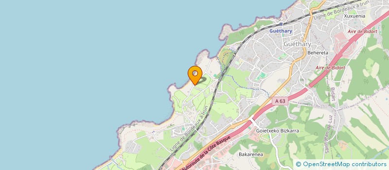 localisation de l'entreprise MADAME CLAUDIE POUQUET à SAINT-JEAN-DE-LUZ