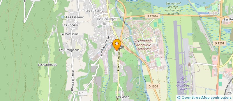 localisation de l'entreprise MADAME CLAUDIE POURRAT  CHAMBERY