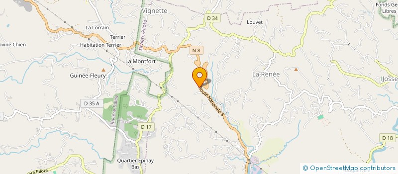 localisation de l'entreprise MADAME CLAUDIE RAMSSAMY  RIVIERE-PILOTE