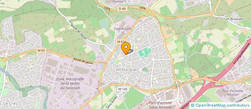 localisation de l'entreprise MADAME CLAUDIE REBOUL à VENDARGUES