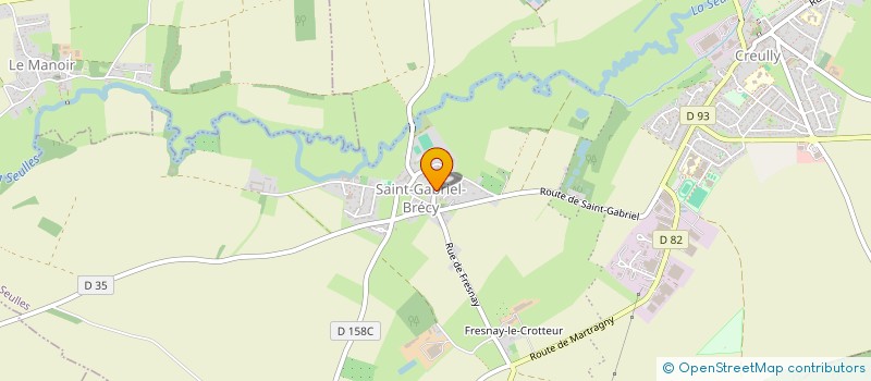 localisation de l'entreprise MADAME CLAUDIE REINHART  CREULLY SUR SEULLES