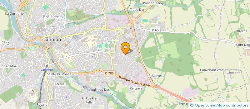 localisation de l'entreprise MADAME CLAUDIE ROGARD  LANNION