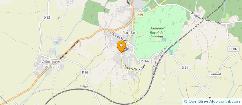 localisation de l'entreprise MADAME CLAUDIE RUGUET  RANDAN