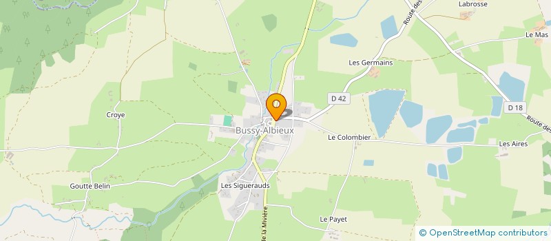 localisation de l'entreprise MADAME CLAUDIE SALEN  BUSSY-ALBIEUX