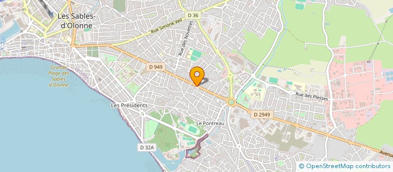 localisation de l'entreprise MADAME CLAUDIE SAUPIN à LES SABLES-D'OLONNE