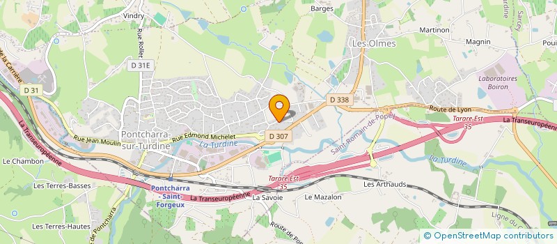 localisation de l'entreprise MADAME CLAUDIE SUBRIN  VINDRY-SUR-TURDINE