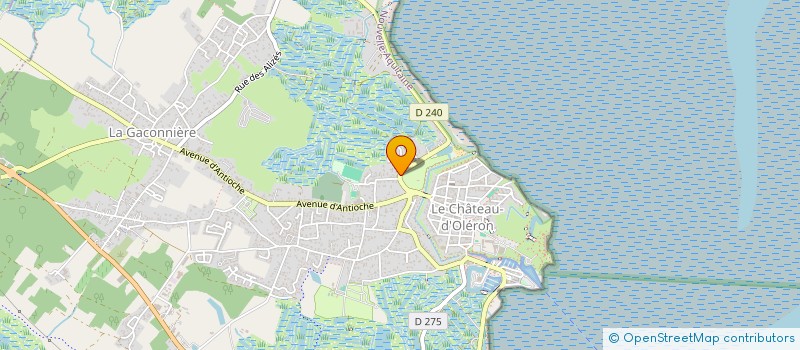 localisation de l'entreprise MADAME CLAUDIE TELLIER à LE CHATEAU-D'OLERON