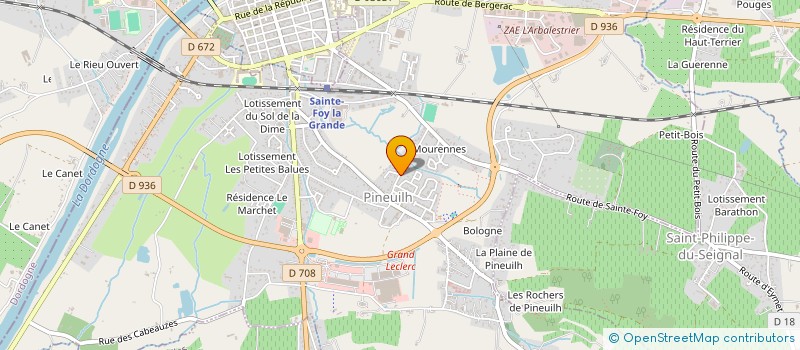 localisation de l'entreprise MADAME CLAUDIE TERRADE  PINEUILH