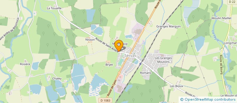 localisation de l'entreprise MADAME CLAUDIE THOMASSON  SERVAS