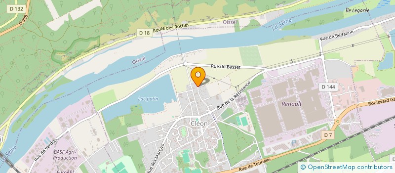 localisation de l'entreprise MADAME CLAUDIE TRAVERS  CLEON